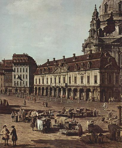 Dresden, the new market of the Moritzst