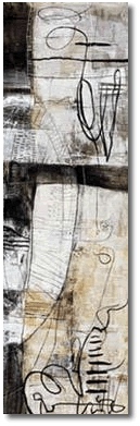 Iron on paper , big abstract oil painting for Home