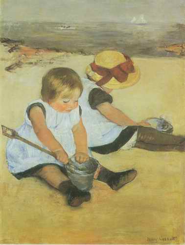 Two Children at the Seashore.