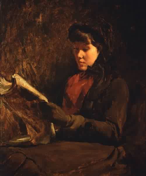 A Girl Reading 1877
