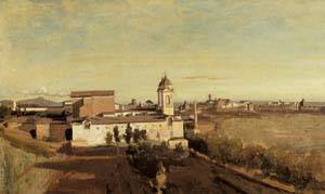 Rome the Trinita dei Monti View from the Villa Medici 1830-1834