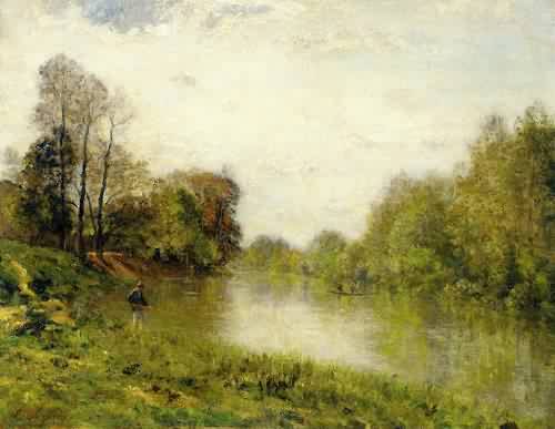 The Marne at Charenton A Fisherman 1871 1873