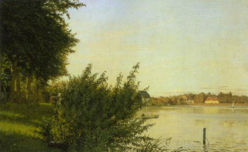 View of Dosseringen in Afternoon Light towards Osterbro 1836
