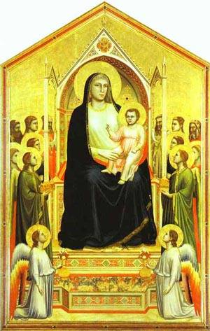 Madonna And Child Enthroned With Saints (Ognissanti Madonna) 1305-1310