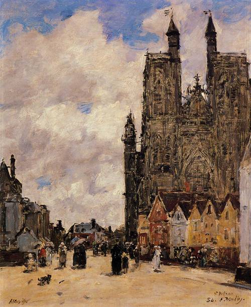 Abbeville Street and the Church of Saint-Folfran 1892