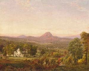 Autumn Landscape Sugar Loaf Mountain Orange County New York 1870