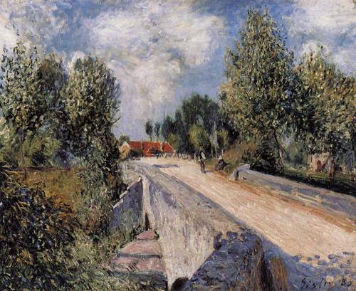 Bridge over the Orvanne near Moret 1883