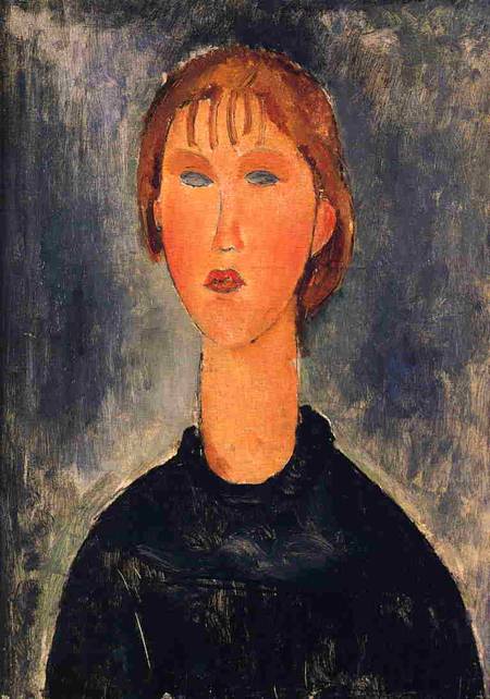 Bust Length Portrait of Blonde Girl 1919