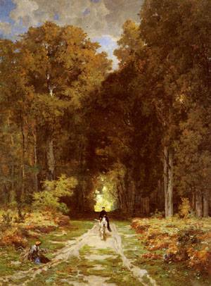 Equestrienne On A Woodland Lan