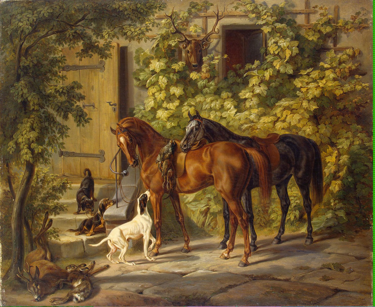 Horses at the Porch