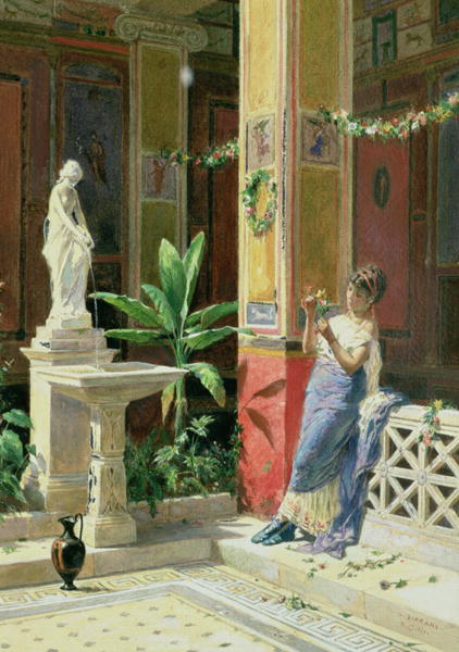 In a Courtyard in Pompeii 1878