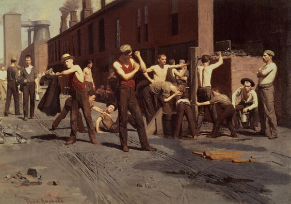 Iron Workers at Noontime 1882