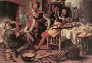 Peasants By The Hearth 1560s