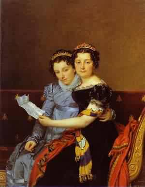 Portrait Of Charlotte And ZeNaide Bonaparte 1821