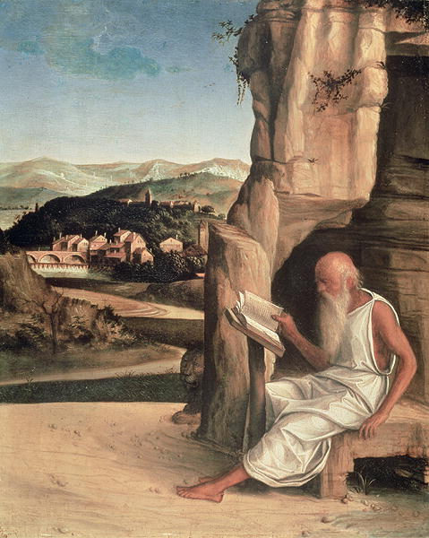 St Jerome Reading in a Landscape