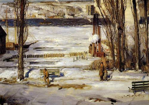 A Morning Snow - Hudson River 1910