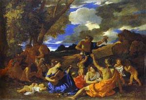 Andrians Or The Great Bacchanal With Woman Playing A Lute 1628
