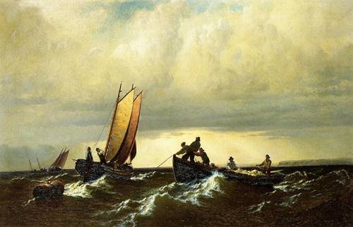 Fishing Boats on the Bay of Fundy 1861