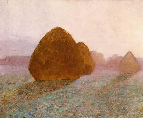 Haystack at Giverny Normandy Sun Dispelling Morning Mist 1891