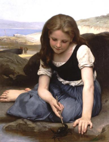 Bouguereau Oil Painting Reproductions-The Crab