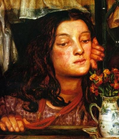 Girl at a Lattice - Oil Painting Reproduction