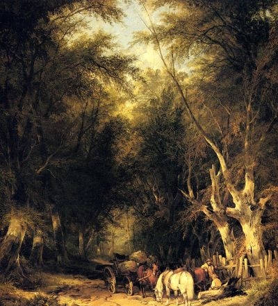 In the New Forest - Oil Painting Reproduction