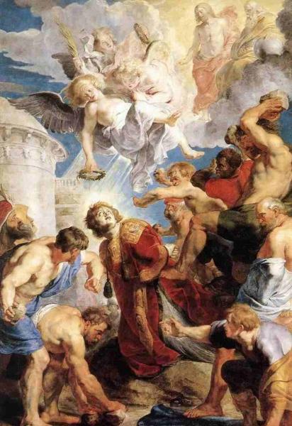 Madonna Enthroned with Child and Saints - Oil Painting Reproduction