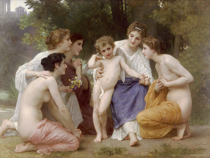 Oil Painting Reproduction of Bouguereau - Admiration