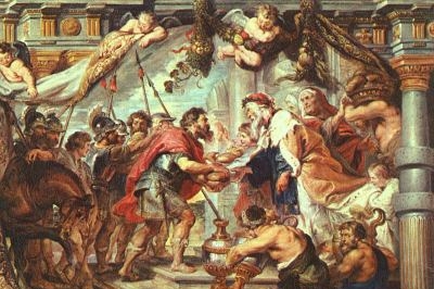 The Meeting of Abraham and Melchizedek - Oil Painting Reproduction