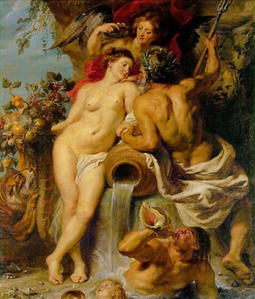 The Virgin and Child in a Garland of Flower - Oil Painting Reproduction