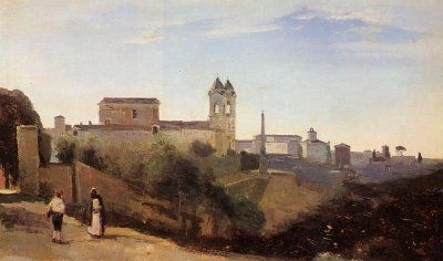 View from the Garden of the Academie de France - Oil Painting Reproduction