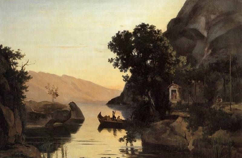 View of Princio Italy - Oil Painting Reproduction