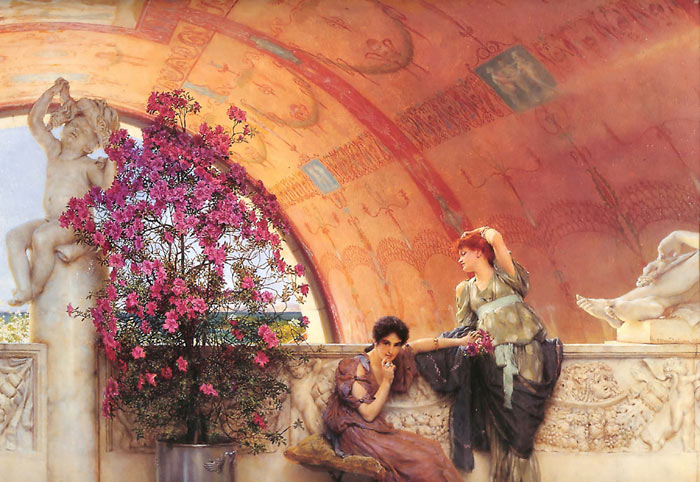 Oil Painting Reproduction of Alma-Tadema - Unconscious Rivals