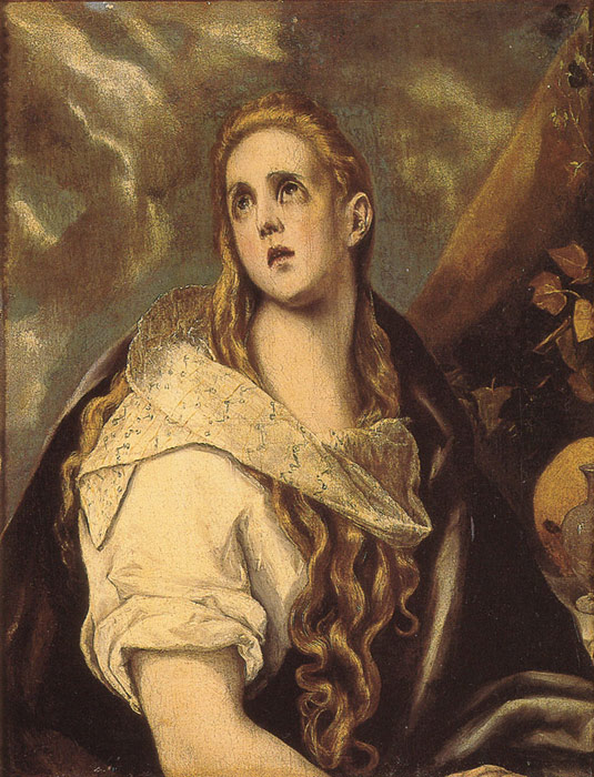 Oil Painting Reproduction of El Greco- The Penitent Magdalene