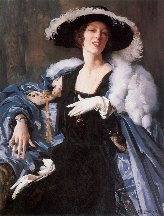 Oil Painting Reproduction of Lambert- The White Glove