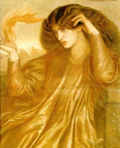 The Lady of the Flame - Oil Painting Reproduction