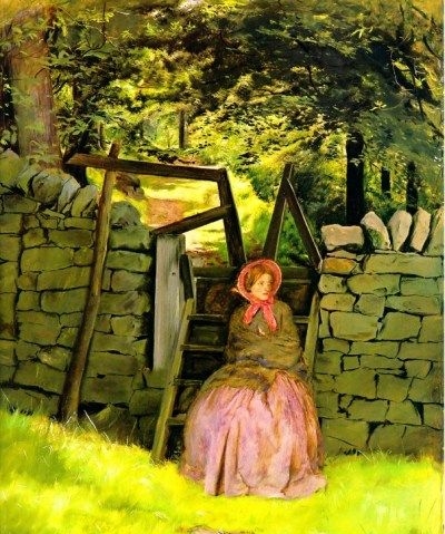 Waiting - Oil Painting Reproduction