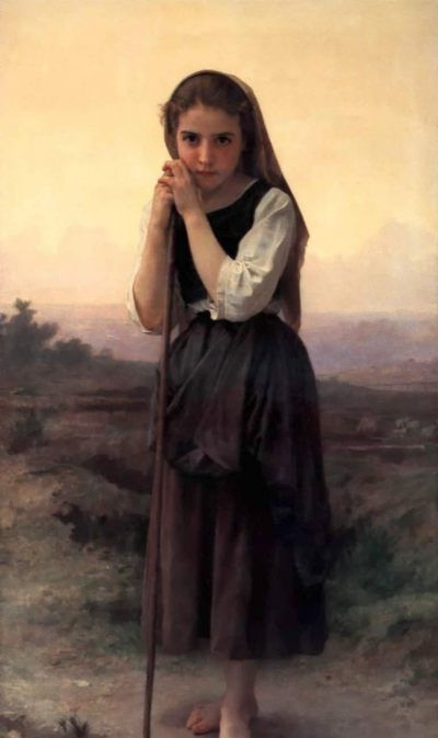 Little Shepherdress - Oil Painting Reproduction