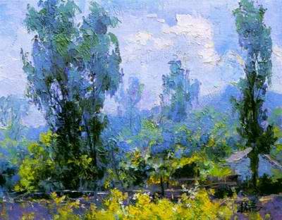 morning scenery painting, a impressionism painter paintings reproduction, we never sell morning