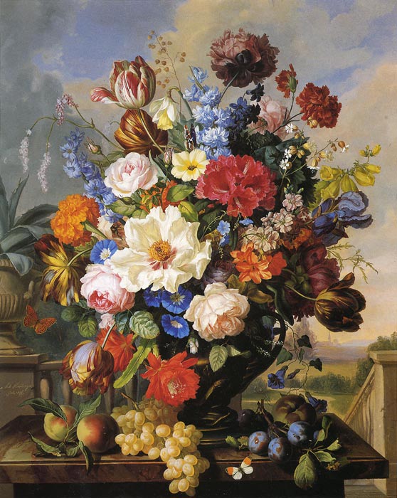 Oil Painting Reproduction of Hartinger- Blumenstilleben