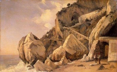 Rocks in Amalfi - Oil Painting Reproduction