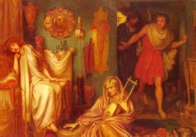 The Return of Tibullus to Delia - Oil Painting Reproduction
