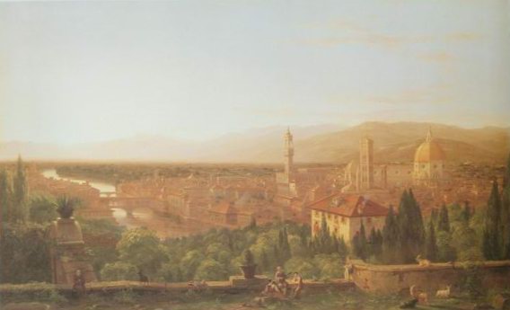 View of Florence from san Miniato painting