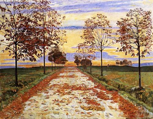 Autumn Evening painting, a Ferdinand Hodler paintings reproduction, we never sell Autumn Evening