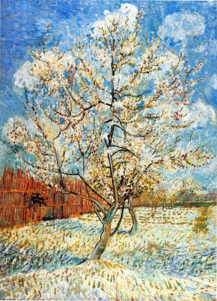 Peach Tree in Blossom painting, a Vincent Van Gogh paintings reproduction