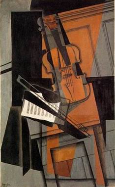 Guitar painting, a Juan Gris paintings reproduction