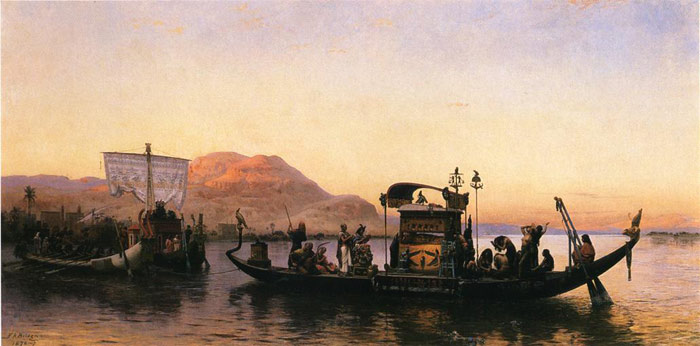 Oil Painting Reproduction of Bridgeman- Funeral of a Mummy