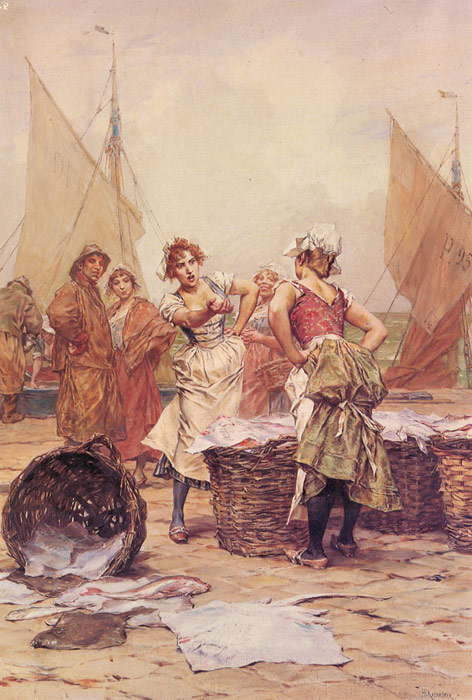 Kaemmerer Oil Painting Reproductions- The Fishwives