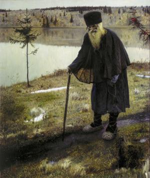 Oil Painting Reproduction of Nesterov - Hermit