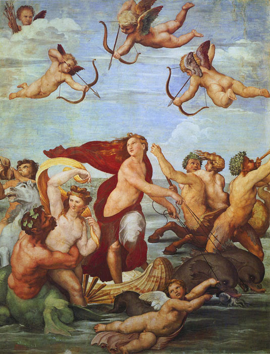 Oil Painting Reproduction of Raphael- The Triumph of Galateae,